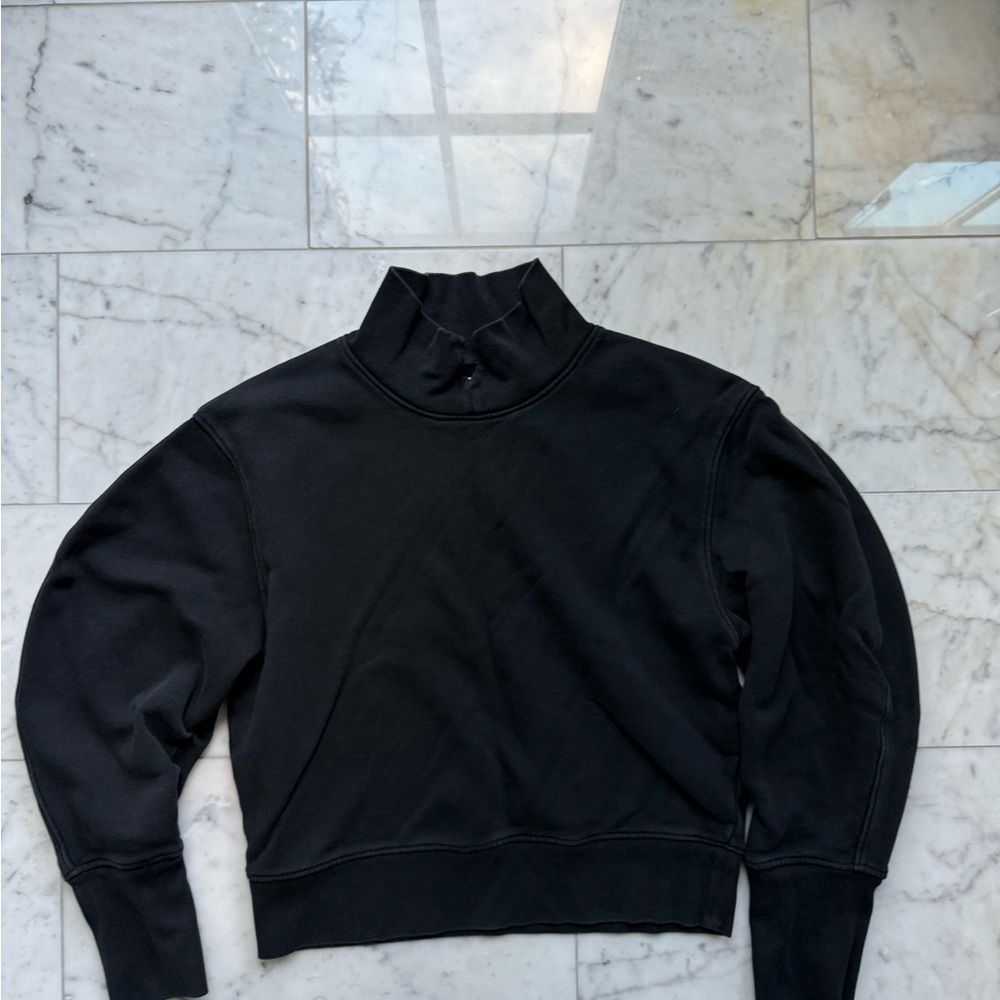 Citizens Of Humanity Black Cowl Neck Sweatshirt